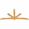 Ekena Millwork Alberta Rough Sawn Timber Gable Bracket, Western Red Cedar, 108"W x 58"H x 2"D x 6"F, 13/12 Pitch GBW108X58X0206ALB00RWR - alternate 4